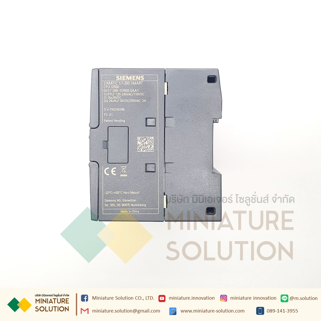 ซีเมนต์ SIMATIC S7-200 SMART PLC CPU SR20 SR30 SR40 ST20 ST30 CR20 SIEMENS analog module AE04 AE08 AM03 AM06 SB CM01 AQ01 AE01 (SR60)