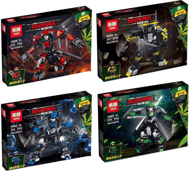 เลโก้จีน LEPIN.03067 A-D ชุด Ninja Go
