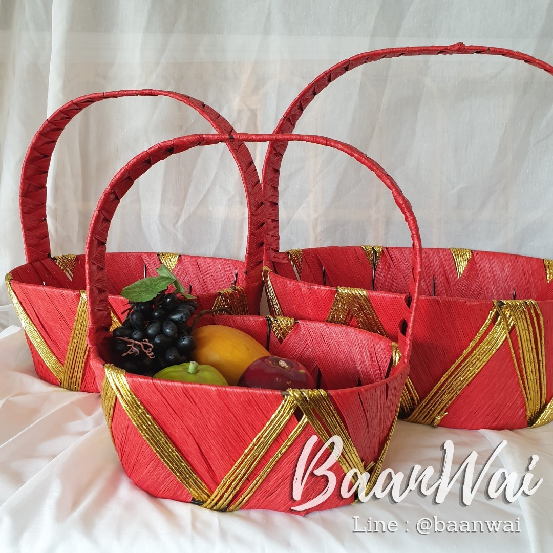 กระเช้า Code-005 VIP ทรงรี - ทรงกลม