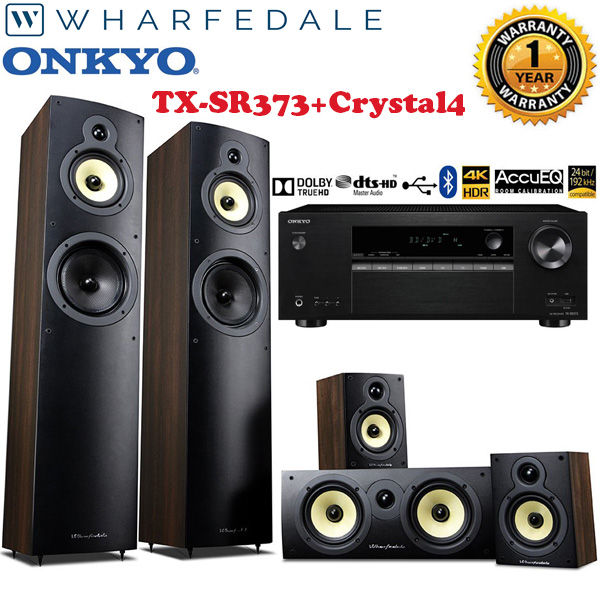 Onkyo TX-SR373+Wharfedle Crystal4.3Set