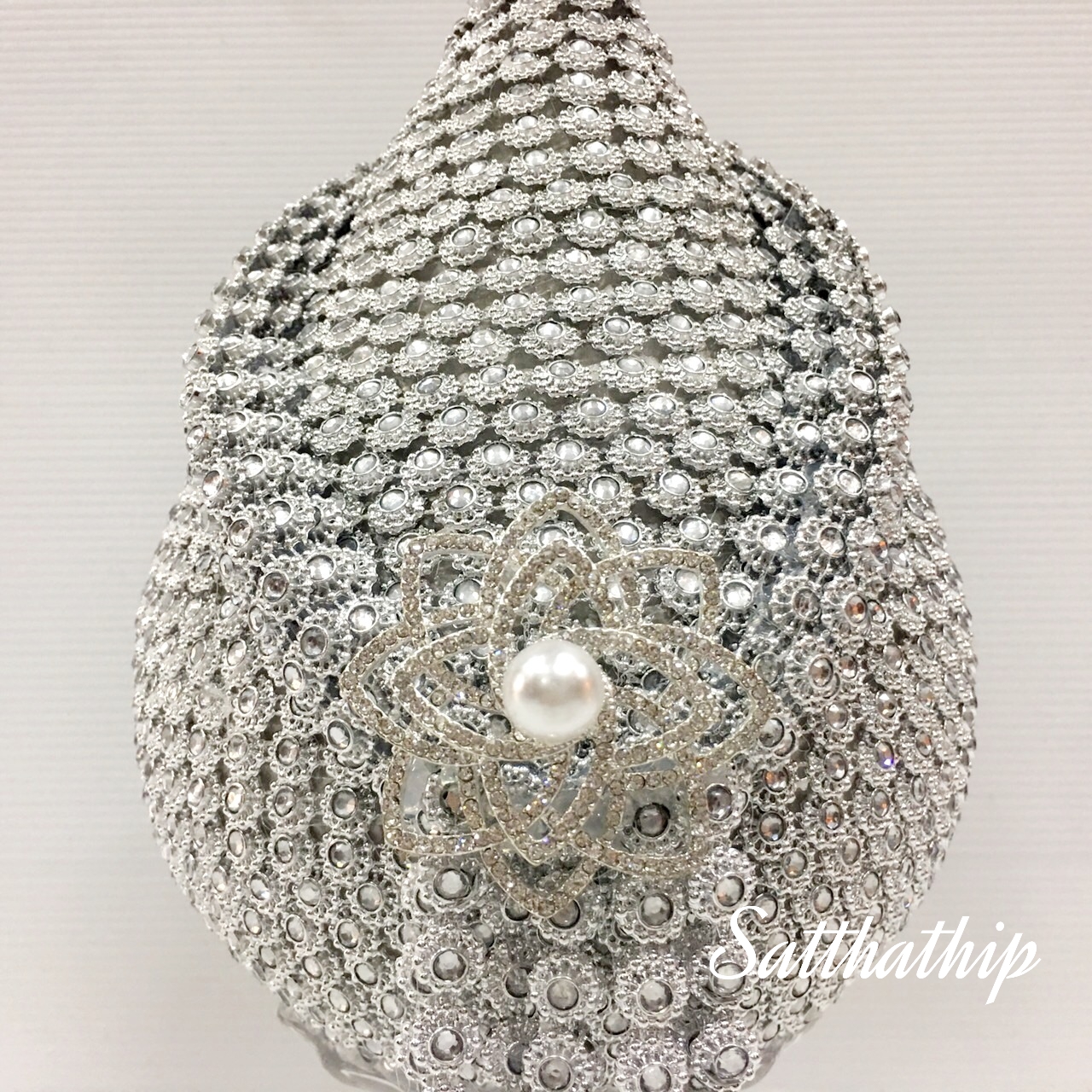 พานอลูมิเนียม l พานพุ่ม - พานพุ่มสักการะ - พานพุ่มเงินทอง - พานพุ่มนพเก้า [6 นิ้ว/ 3,200บาท/คู่]