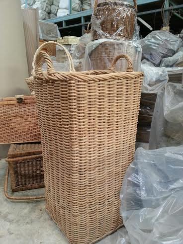 ตะกร้าใส่ร่ม ตะกร้าหวายใส่ร่ม ทรงแปดเหลี่ยม