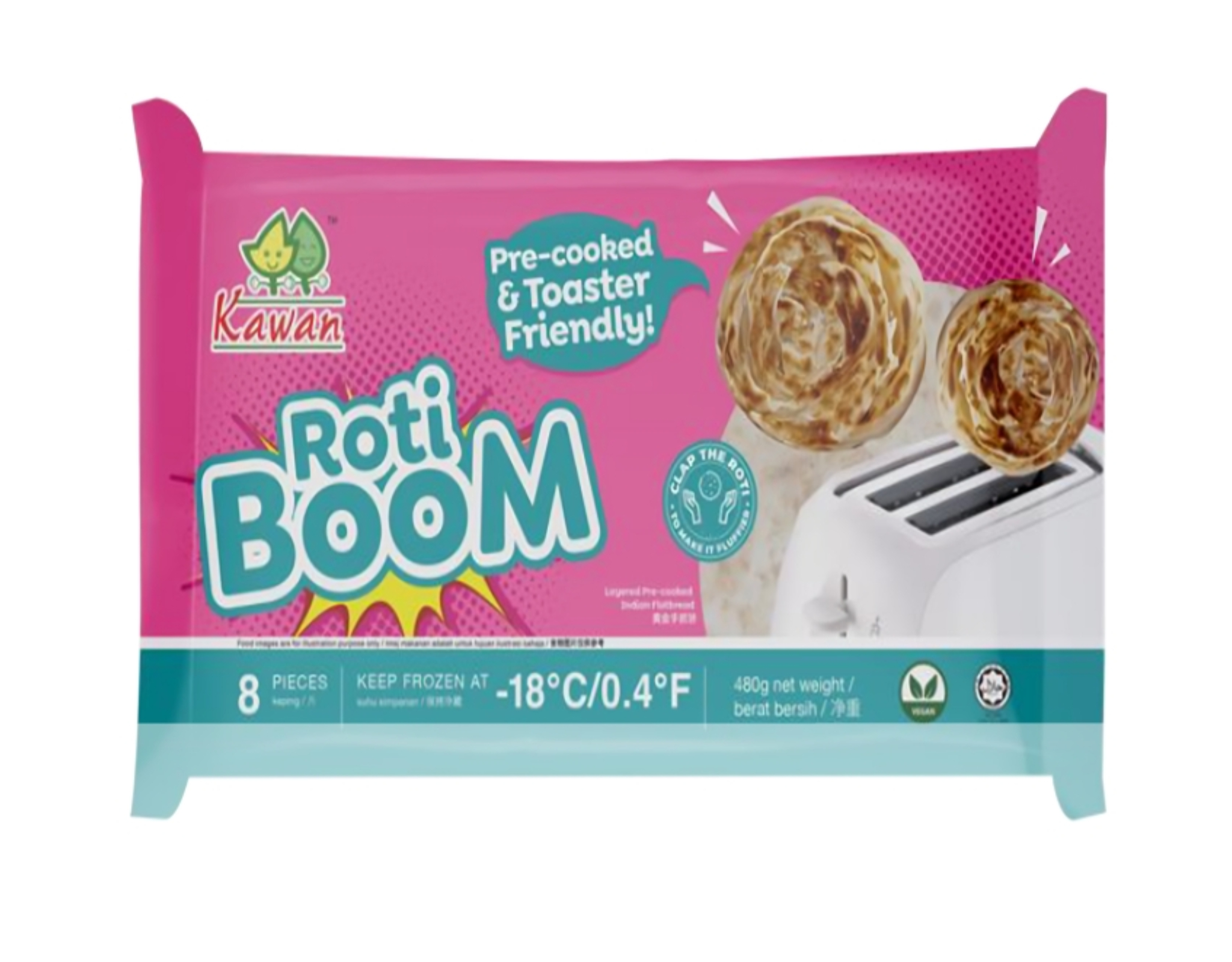 Kawan Roti Boom 480g. (สินค้าแช่แข็ง)(05-7342)