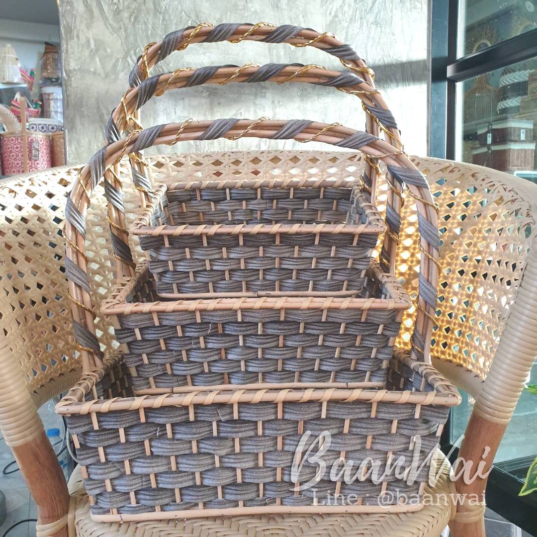 กระเช้า Code-003 ทรงเหลี่ยม