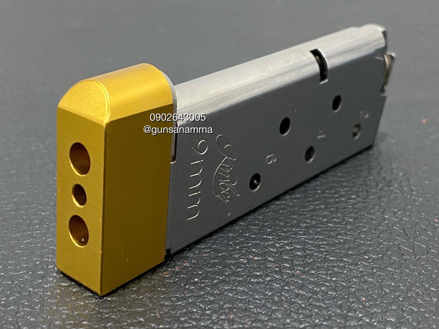 ส้นแม็กรองก้อย Kimber Micro9/1911-ยาว3.8cm x สูง1.5cm