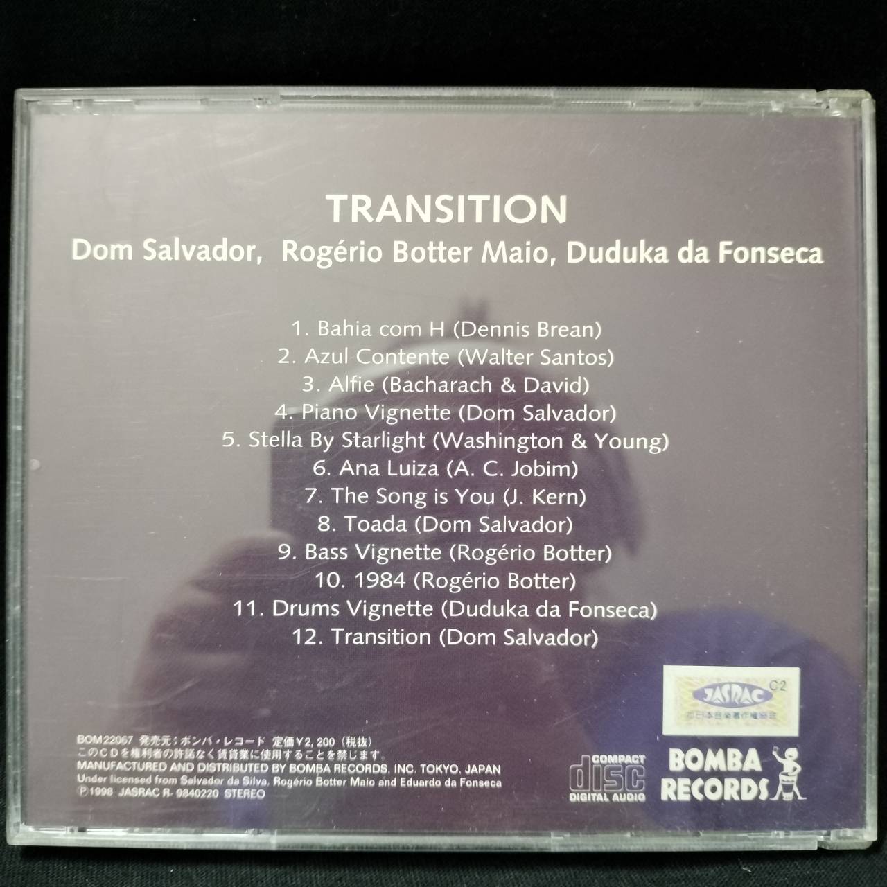 Dom Salvador, Duduka Da Fonseca, Rogério Botter Maio – Transition / JAPAN / แผ่นดี / มี Obi