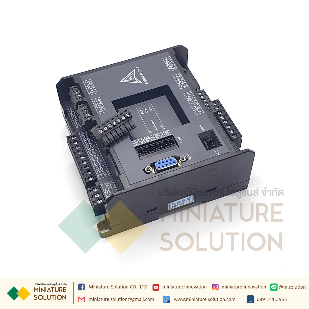 PLC LK3U-14MR-4AD-2DA MITSU GXWork + PT100 4CH