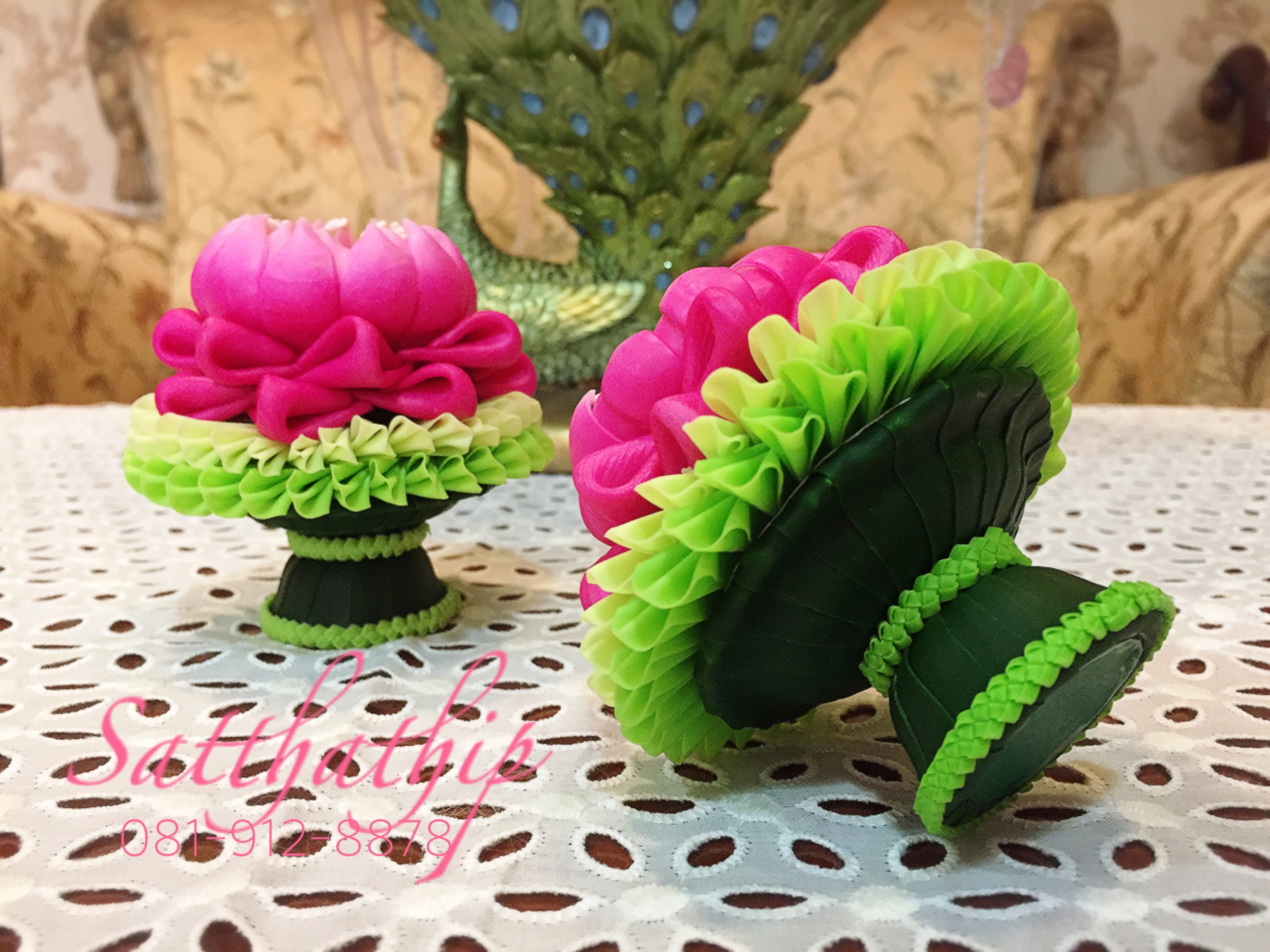 ถาดบัว ประดิษฐ์จากดิน - ฐานบัว ประดิษฐ์จากดิน - พานบัว ประดิษฐ์จากดิน - ถาดบัวดินปั้น - ฐานบัวดินปั้น - พานบัวดินปั้น -Tray