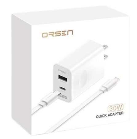 ADAPTER ELOOP ORSEN C15 PD 30W / QC 3.0 Fast Charge อะแดปเตอร์
