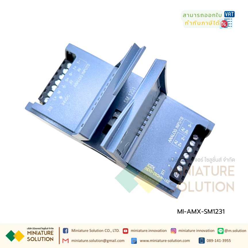 Amsamotion S7-1200, Analog input, SM 1231, 8 AI : 231-4HF32-0XB0 Analog_8 inputs, 13-bit resolution