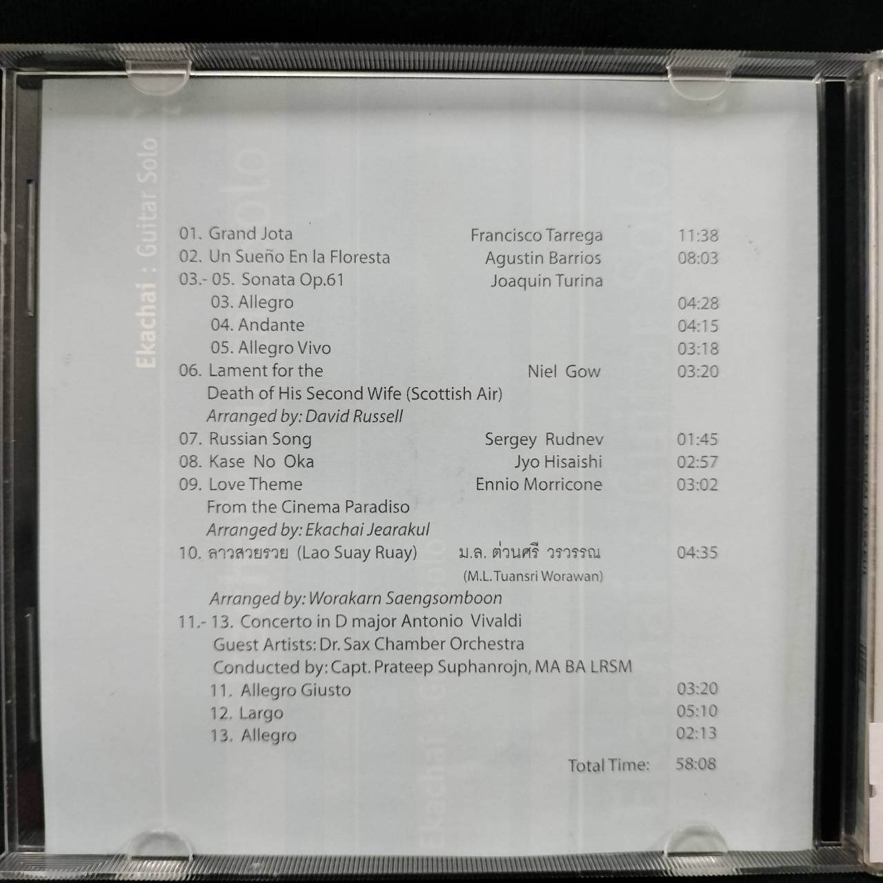 เอกชัย เจียรกุล – Guitar Solo: Ekachai Jearakul / แผ่นดี