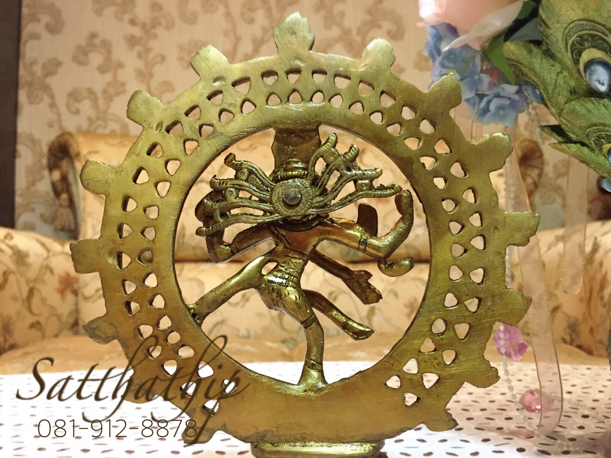 พระศิวะ ปางศิวนาฏราช (ทองเหลือง) ผลิตและนำเข้าจากอินเดีย - Shiva