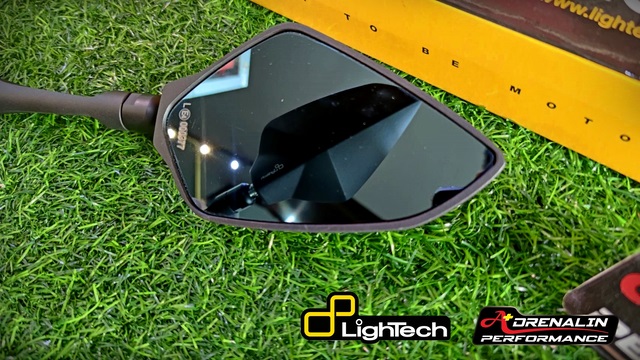 กระจกข้าง Lightech รุ่น sport กระจกสีฟ้าแบบตัดแสง