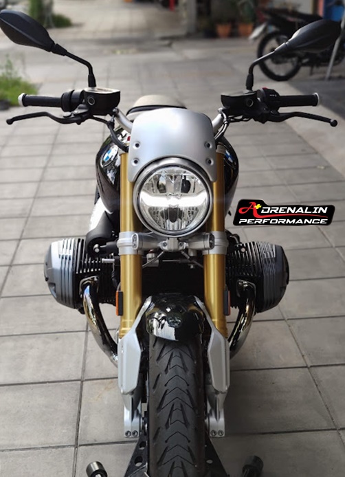 Rizoma - ชิวหน้าทรงต่ำ สีเงิน สำหรับ R9T 2014+ (Headlight Fairing)