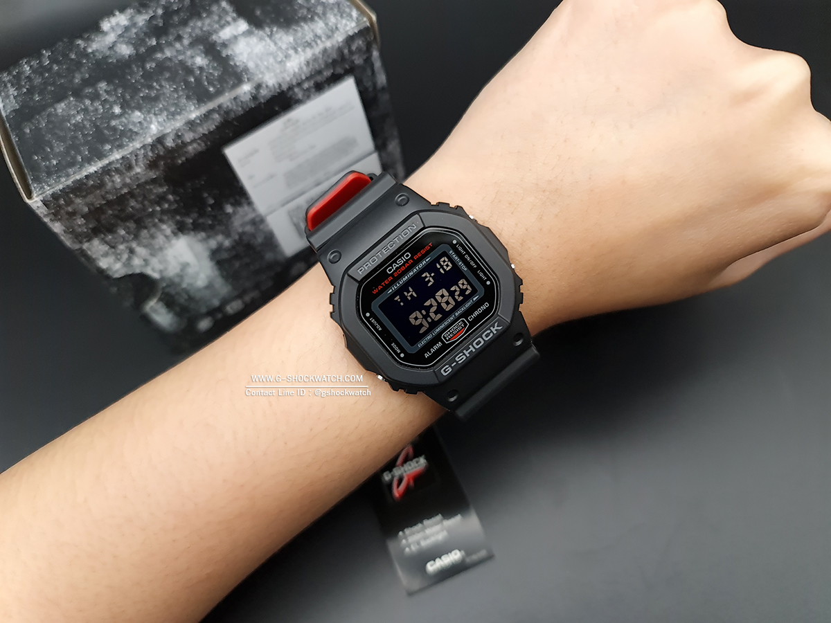 CASIO G-SHOCK นาฬิกาข้อมือ นาฬิกากันน้ำ นาฬิกาของแท้ ประกันศูนย์ CMG 1 ปี รุ่น DW-5600HR-1D