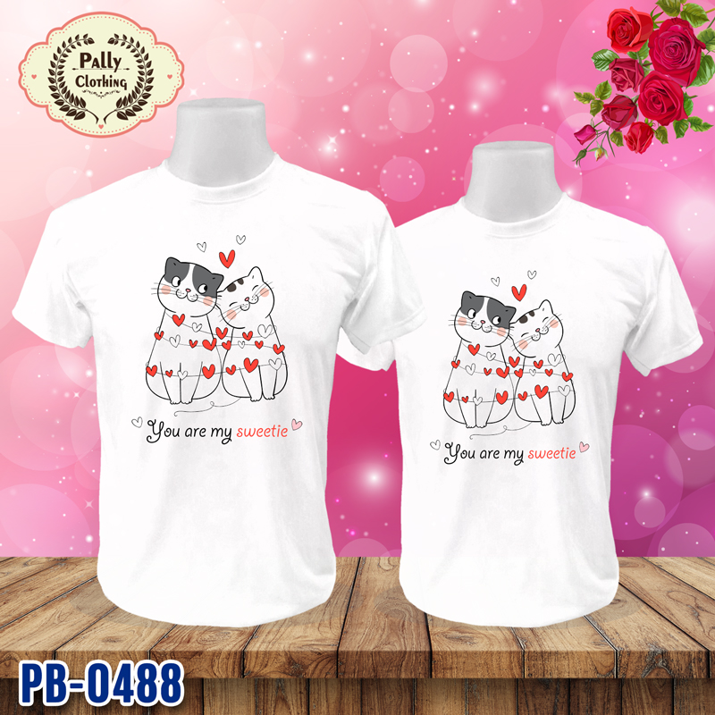 เสื้อคู่รัก PB-0488 ลาย You are my sweetie