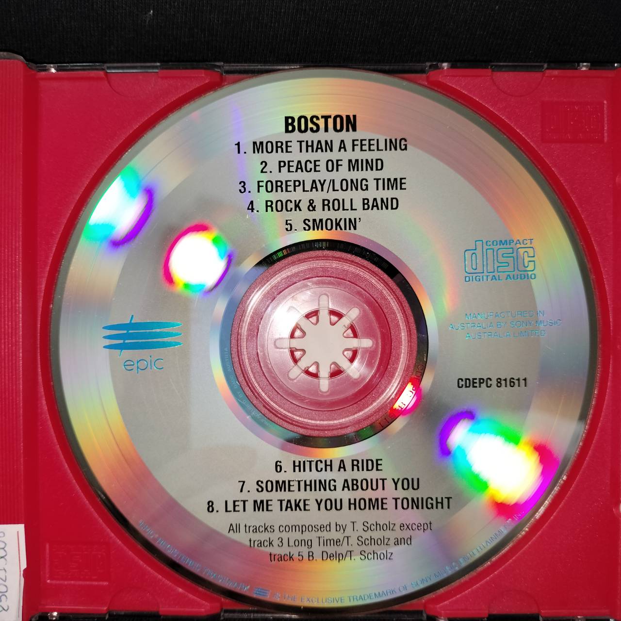 Boston – Boston / AUSTRALIA / ปกมีรอยยับบางๆ / แผ่นดี