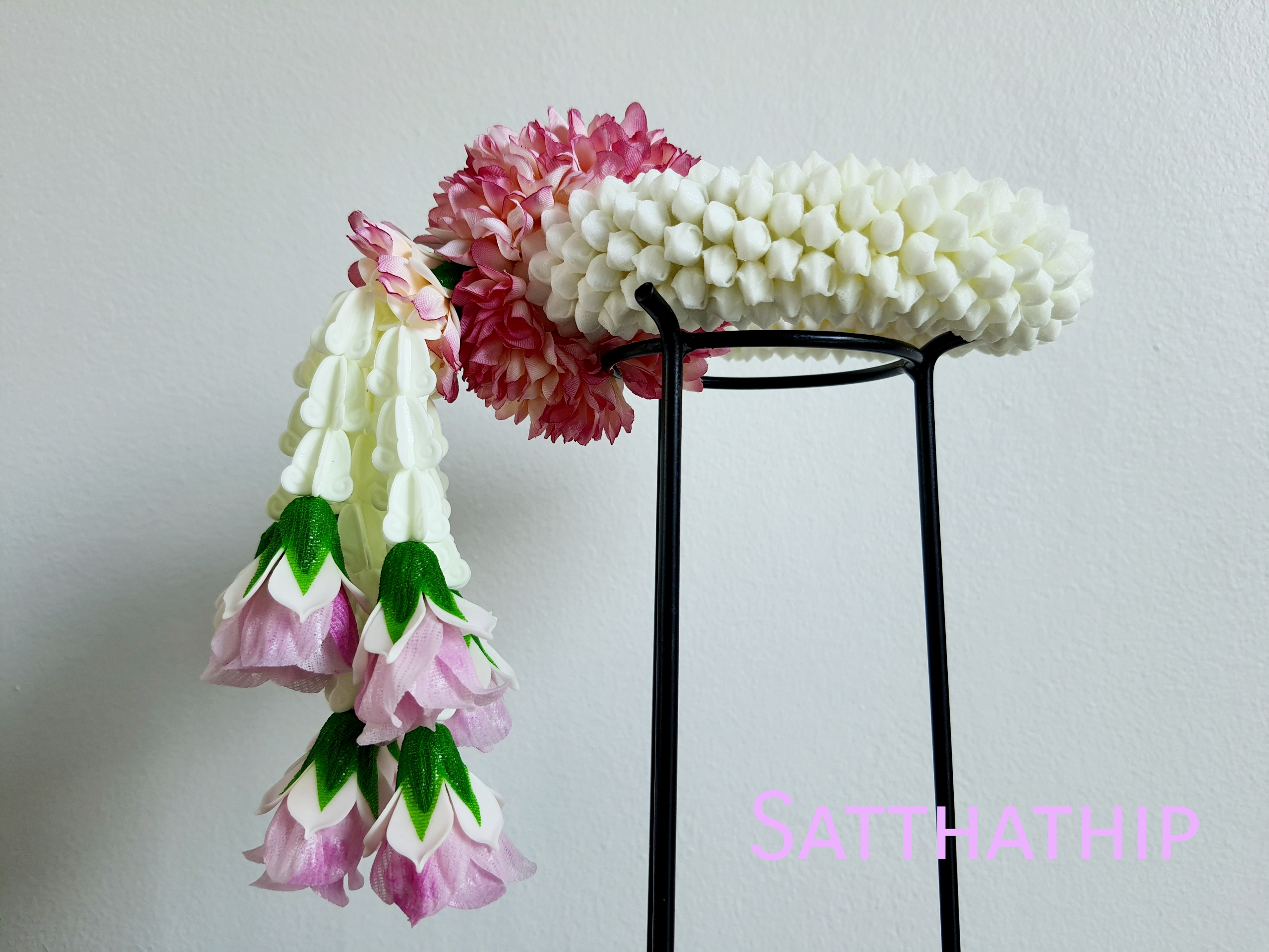 พวงมาลัยดอกพุดประดิษฐ์ - พวงมาลัยประดิษฐ์ - Artificial Garland