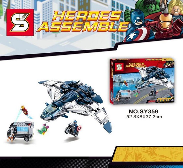 เลโก้จีน SY 359 ชุด ยาน Quinjet The Avengers 2