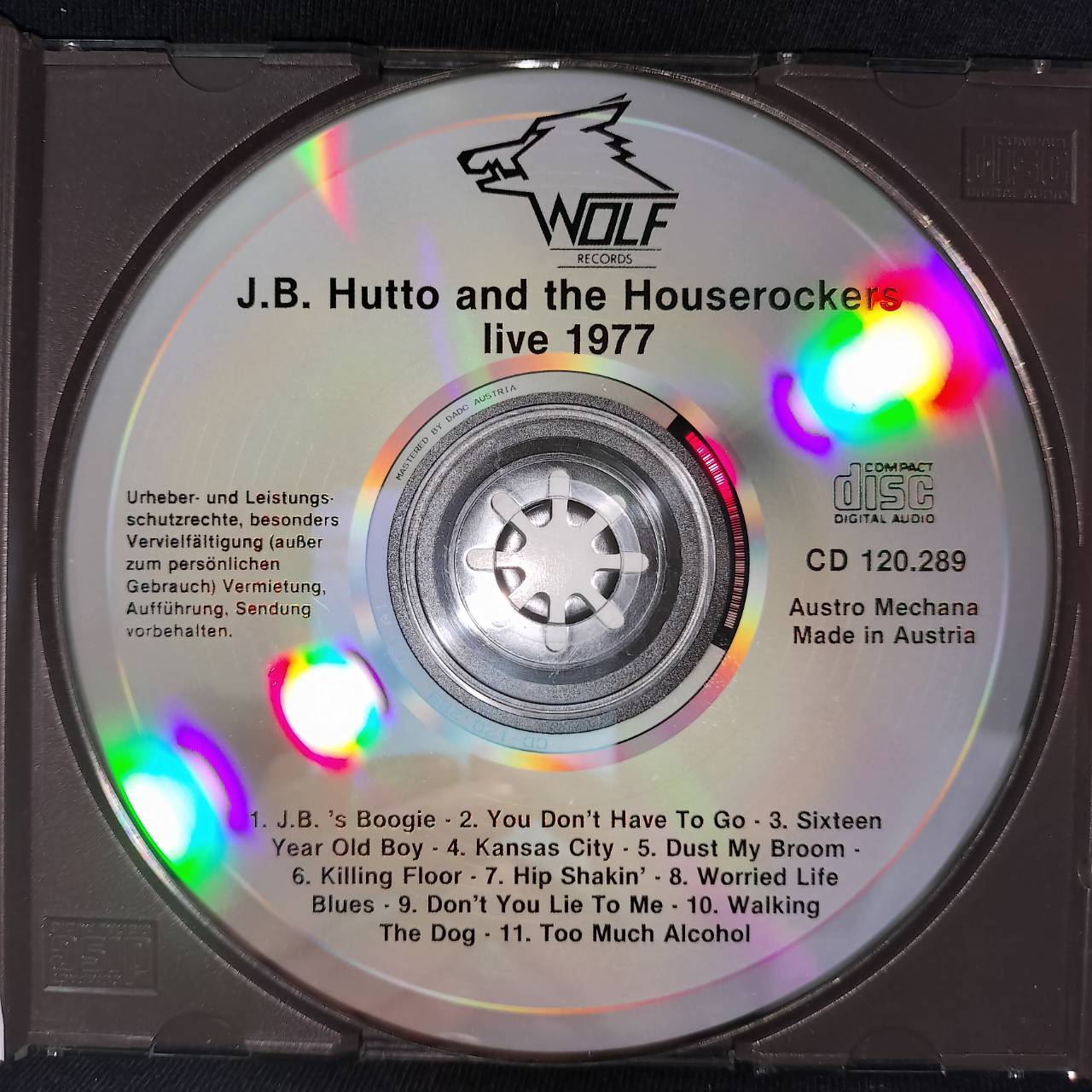 J.B. Hutto And The Houserockers – Live 1977 / AUSTRIA / แผ่นสวย