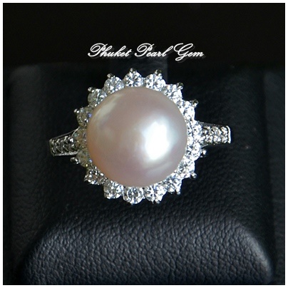 Elegance Silver Pearl Ring