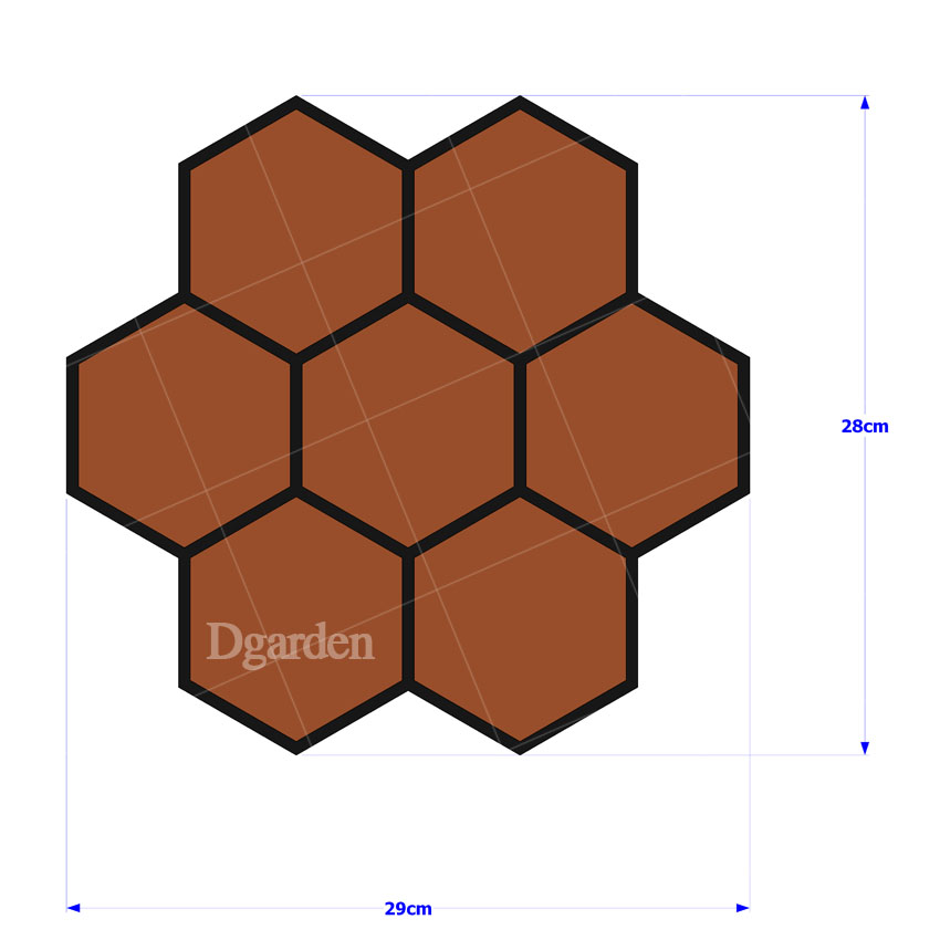 แม่พิมพ์ทางเดิน ลายรังผึ้ง D5