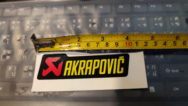สติ๊กเกอร์ Akrapovic กันความร้อน ของแท้จากโรงงาน