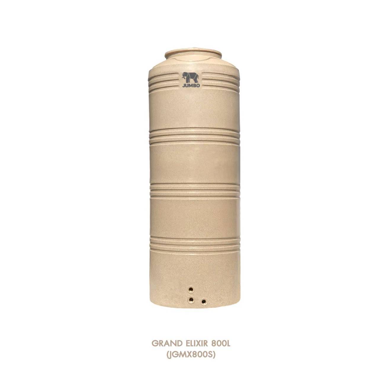 ถังเก็บน้ำบนดินPE จัมโบ้ Grand Elixir ขนาด 800 ลิตร รุ่น JGMX800S/T ป้องกันตะไคร่น้ำ **แถมลูกลอยฟรี**