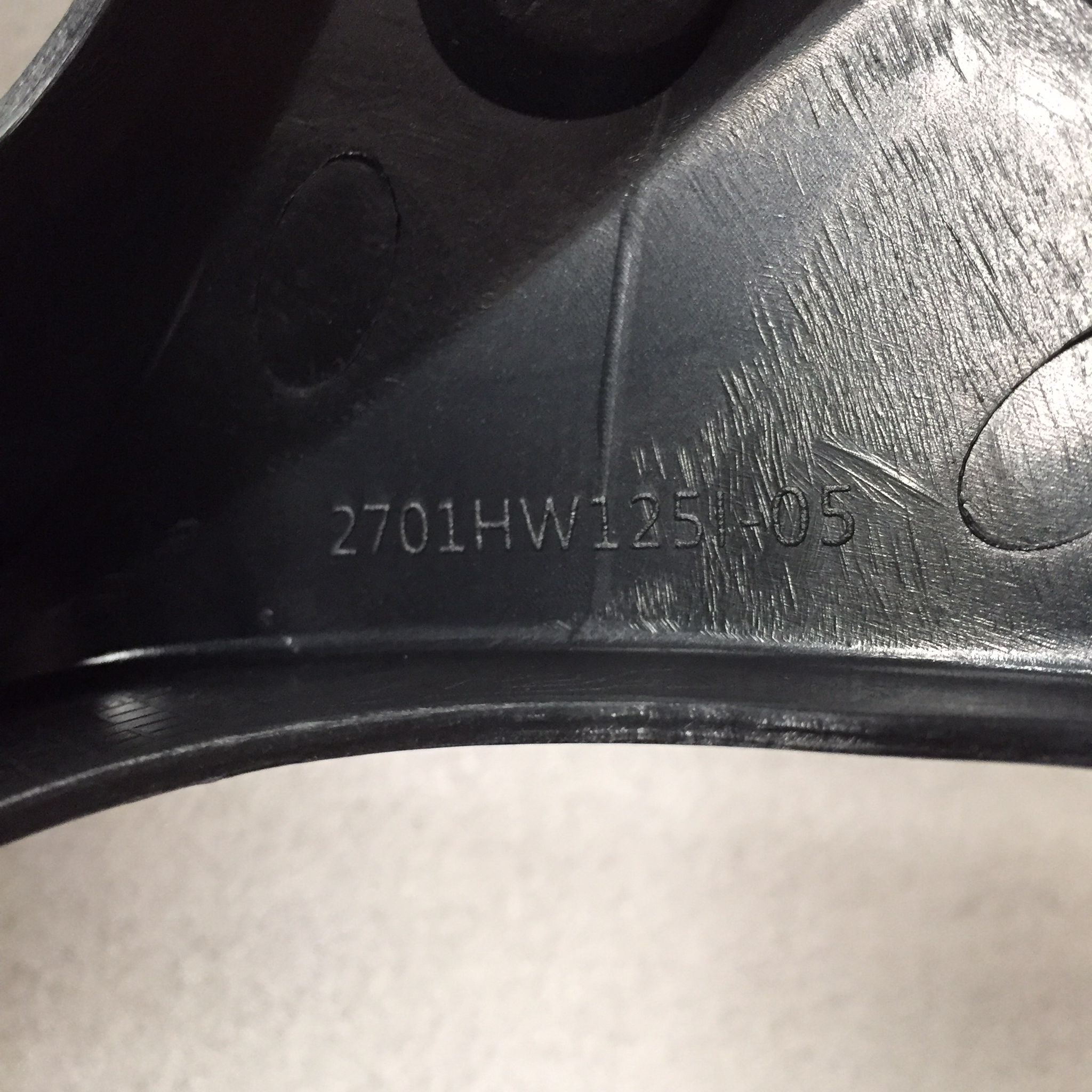 แฟริ่งล่าง (อกไก่) สีดำ A35 สำหรับรุ่น WAVE125i ปี 2005 อะไหล่เทียบ NCA (นำเจริญ) 2701HW125IA35