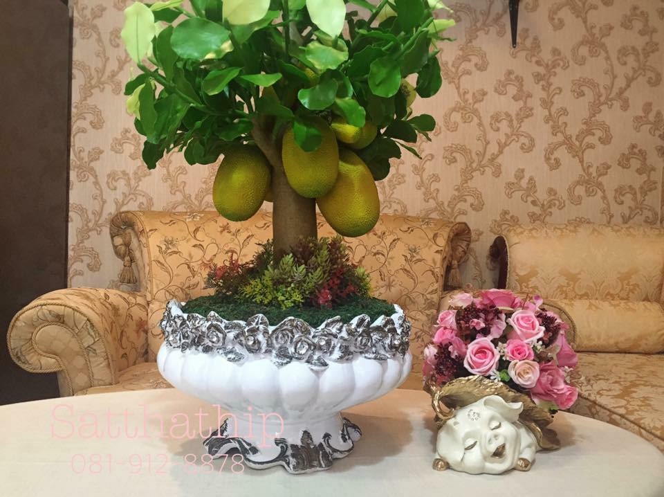 ต้นขนุน - ต้นขนุน ประดิษฐ์จากดิน - Jackfruit tree