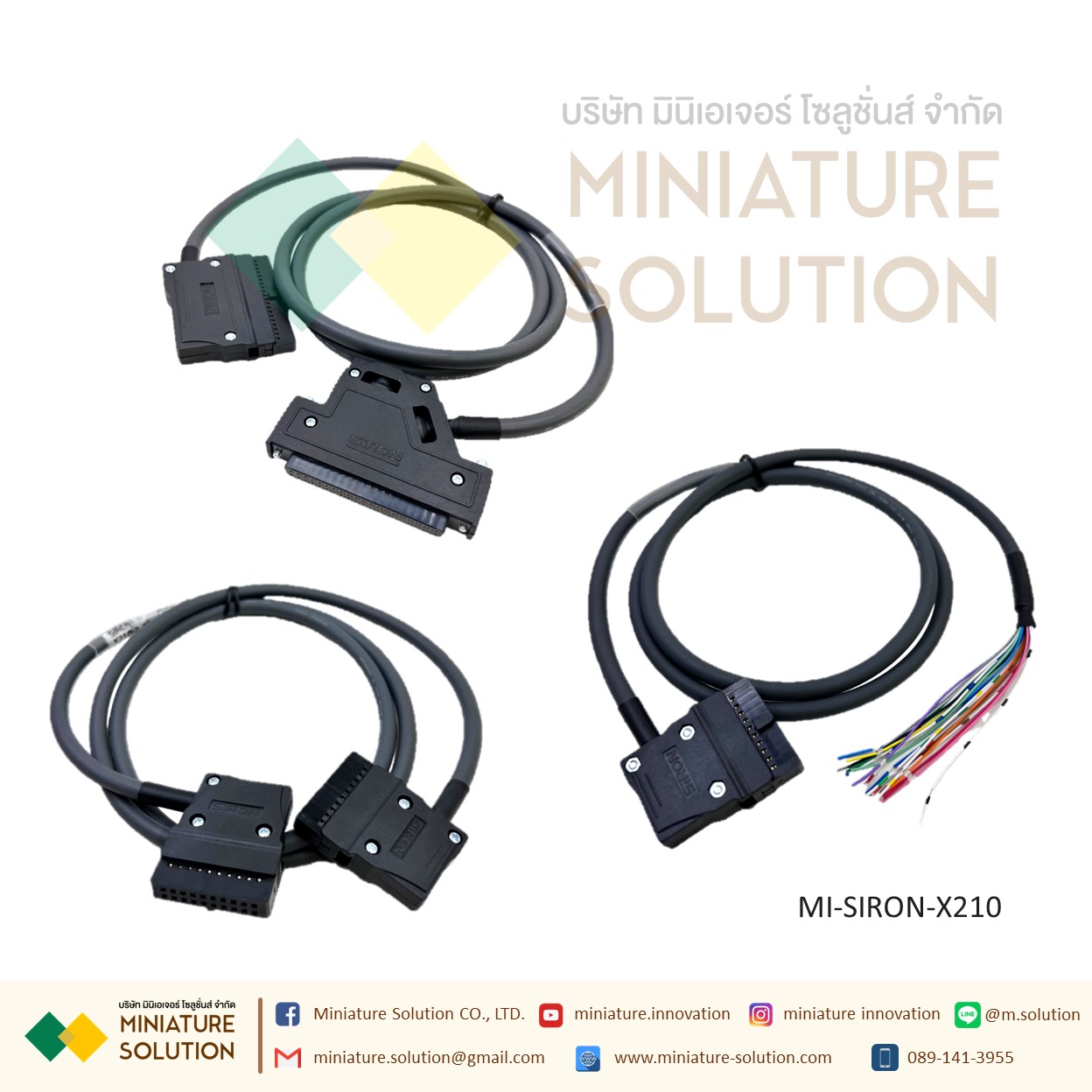 SIRON X210 สายเชื่อมต่อกับ T001 T022 กับ PLC CJ1W FX1NC FX2NC MITSUBISHI/Q SERIES QX41/42