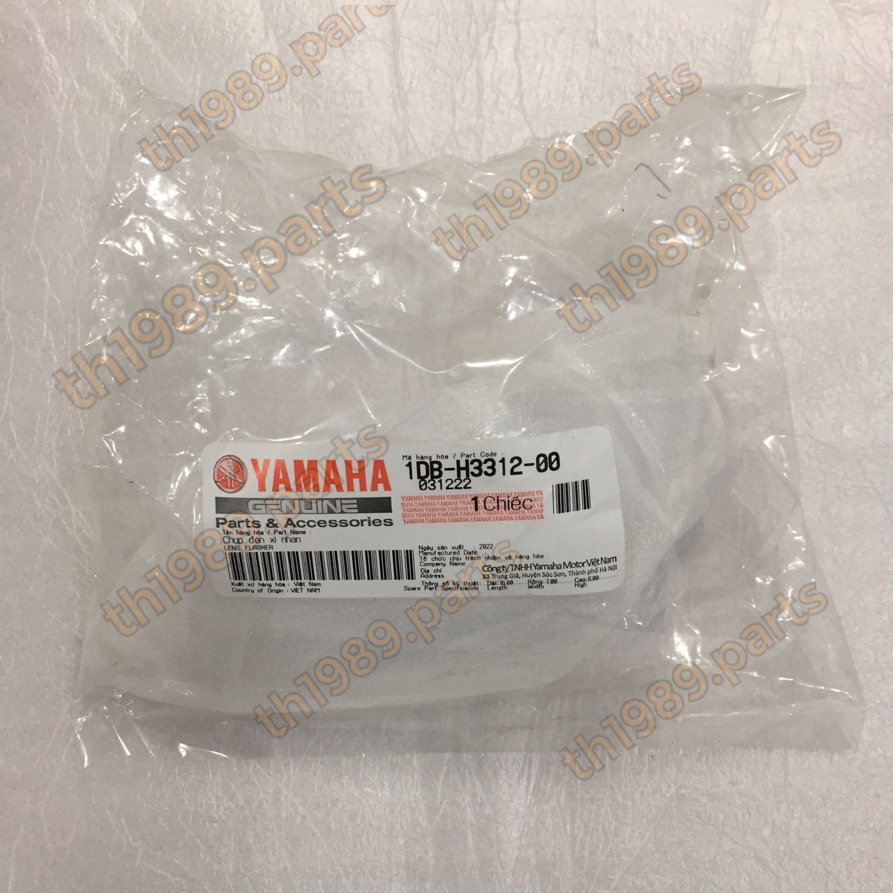1DB-H3312-00 ฝาไฟเลี้ยวหน้าซ้าย เลนส์ใส NOUVO SX อะไหล่แท้ YAMAHA