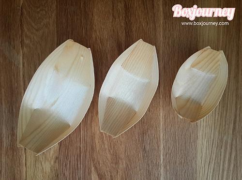 กระทงไม้ทรงเรือ 4 นิ้ว 50 ชิ้น (09-9112)