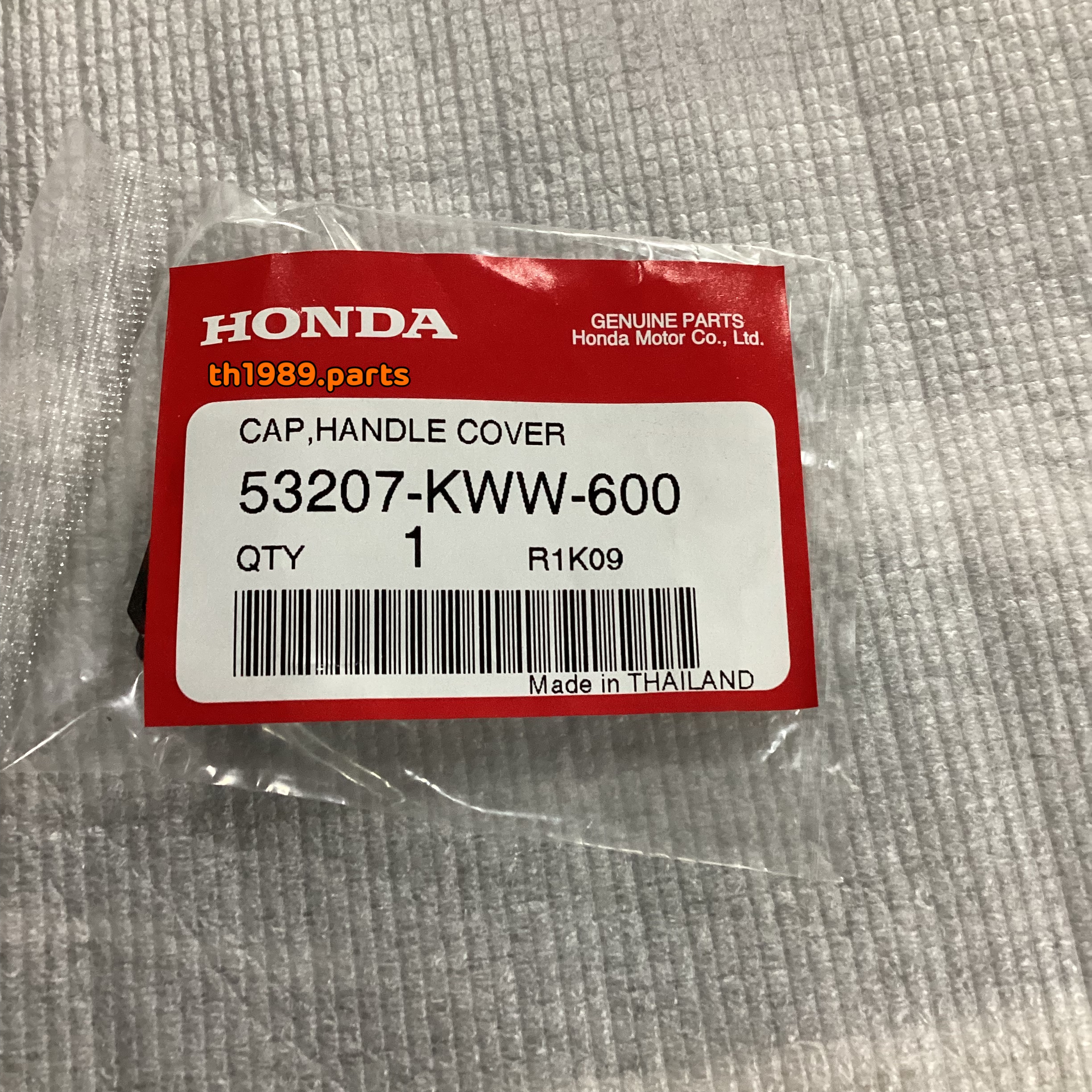 53207-KWW-600 ฝาปิดช่องสวิตซ์สตาร์ทที่ฝาครอบแฮนด์หลัง เวฟ110i WAVE110i สตาร์ทเท้า 2009-2022 อะไหล่แท้ HONDA