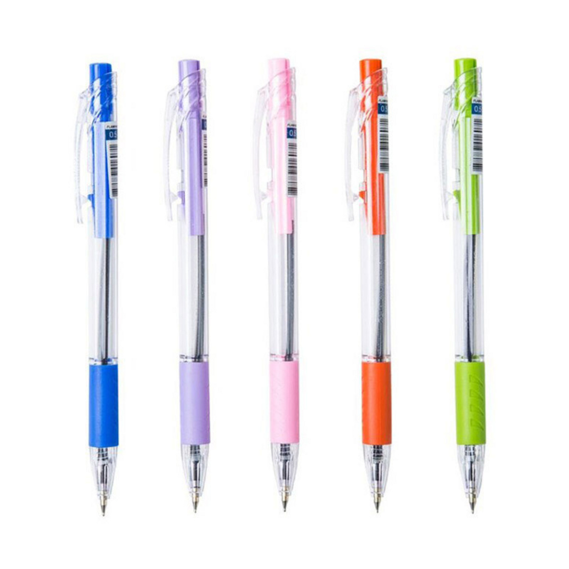 ปากกาลูกลื่น 0.5 มม. ฟลามิงโก้ รุ่น B08 หมึกน้ำเงิน คละสี (แพ็ค 50 ด้าม)