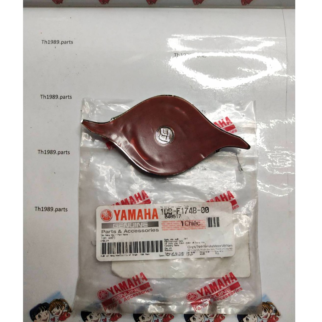 1DB-F174B-00 โลโก้ฝาข้างขวา 3D NOUVO SX 2012-2013 อะไหล่แท้ YAMAHA