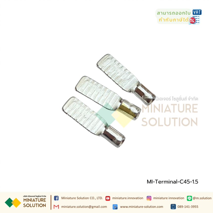 (10 ชิ้น/1 ชุด) หางปลาตรง แบบเปลือย หางปลาต่อเบรกเกอร์ C45-6/10/16/25/35/50/70 (C45-1.5)