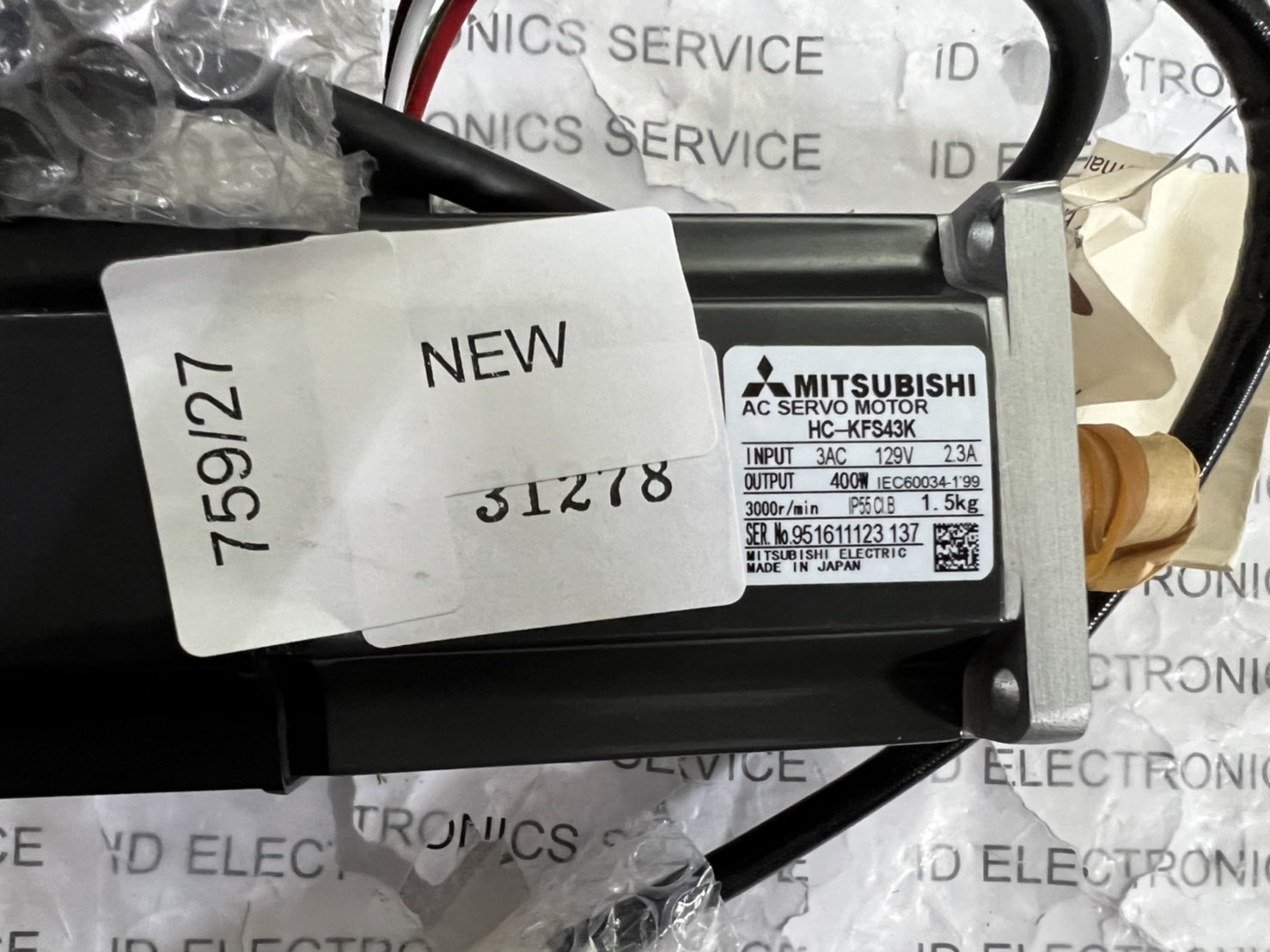 HC-KFS43K MITSUBISHI SERVO MOTOR