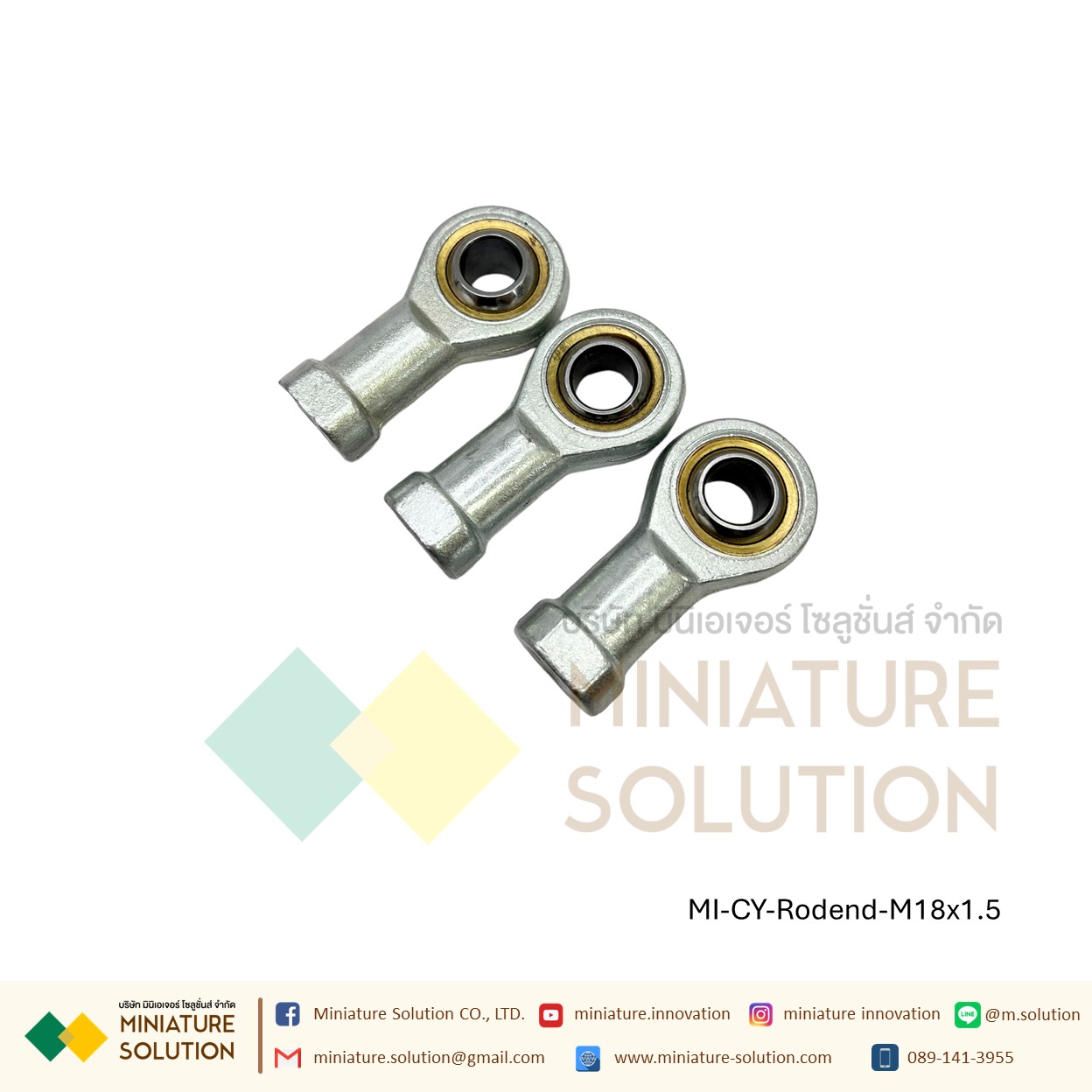 ลูกปืนตาเหลือก Mini Air Cylinder Female Thread Fisheye ก้านเชื่อมต่อแบริ่ง M5x0.8 M6x1 M8x1.25 M10x1.25 M12x1.25 M14x1.5M16x1.5 M18x1.5 M20x1.5 M27x2