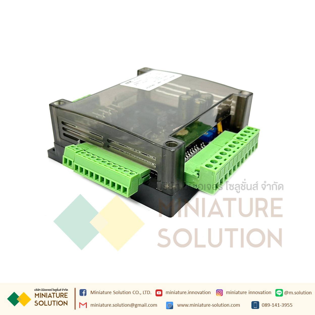 PLC LX3U-14MT บอร์ดควบคุมอุตสาหกรรม FX3U-14MT ชนิดอะนาล็อค 6AD+2DA 24 โวลต์ 1 แอมป์ เอาต์พุตทรานซิสเตอร์