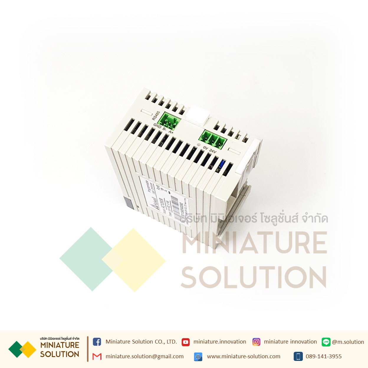 PLC Haiwell CPU AC AT Card-type PLC Modules-PLC Built in Ethernet + RS485 +4DI+ 4DQ +2AI +2AQ (AC12M0R)