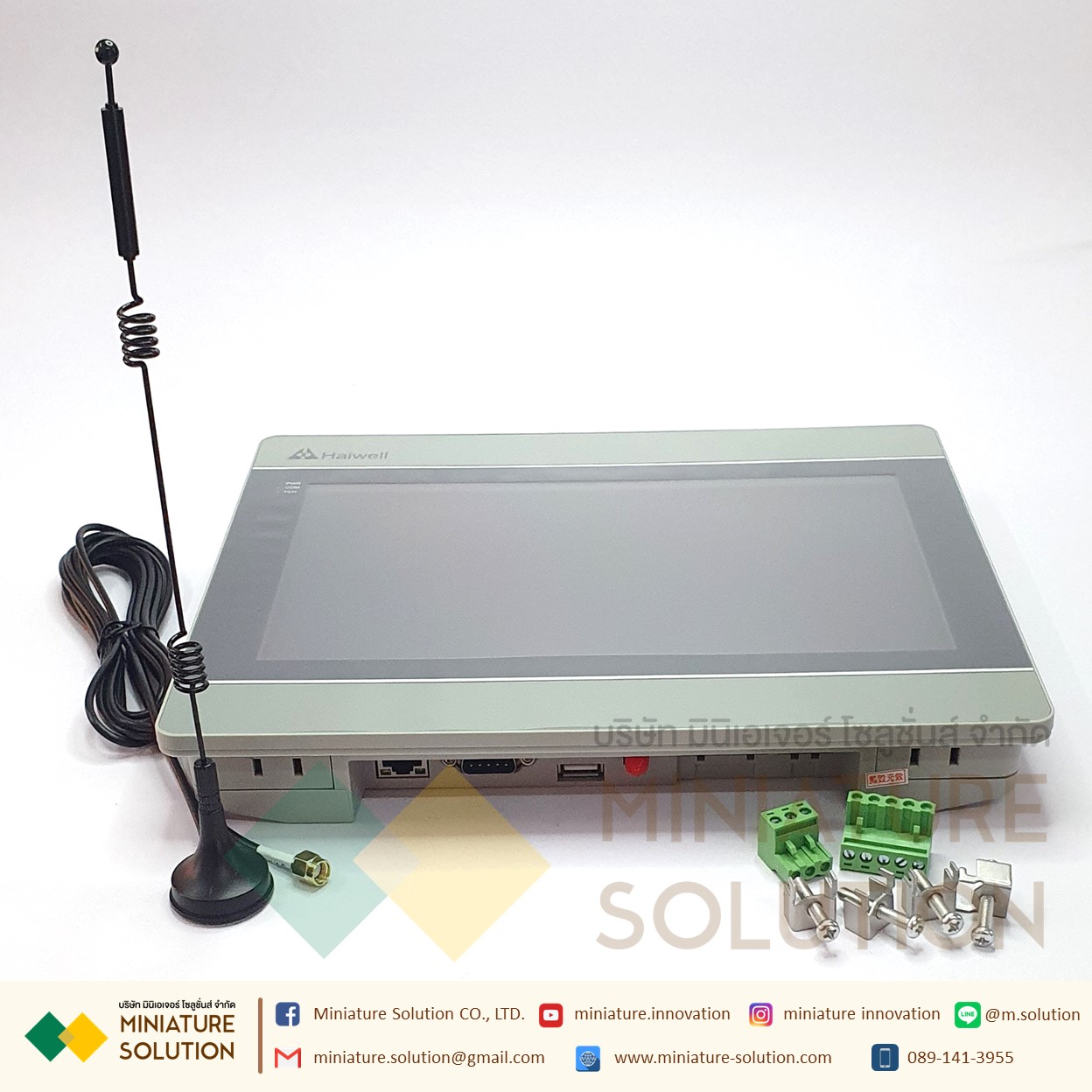 C10S-W Haiwell Hmi 10 Inch Wifi Haiwell Cloud SCADA สำหรับการเขียนโปรแกรมและ Management