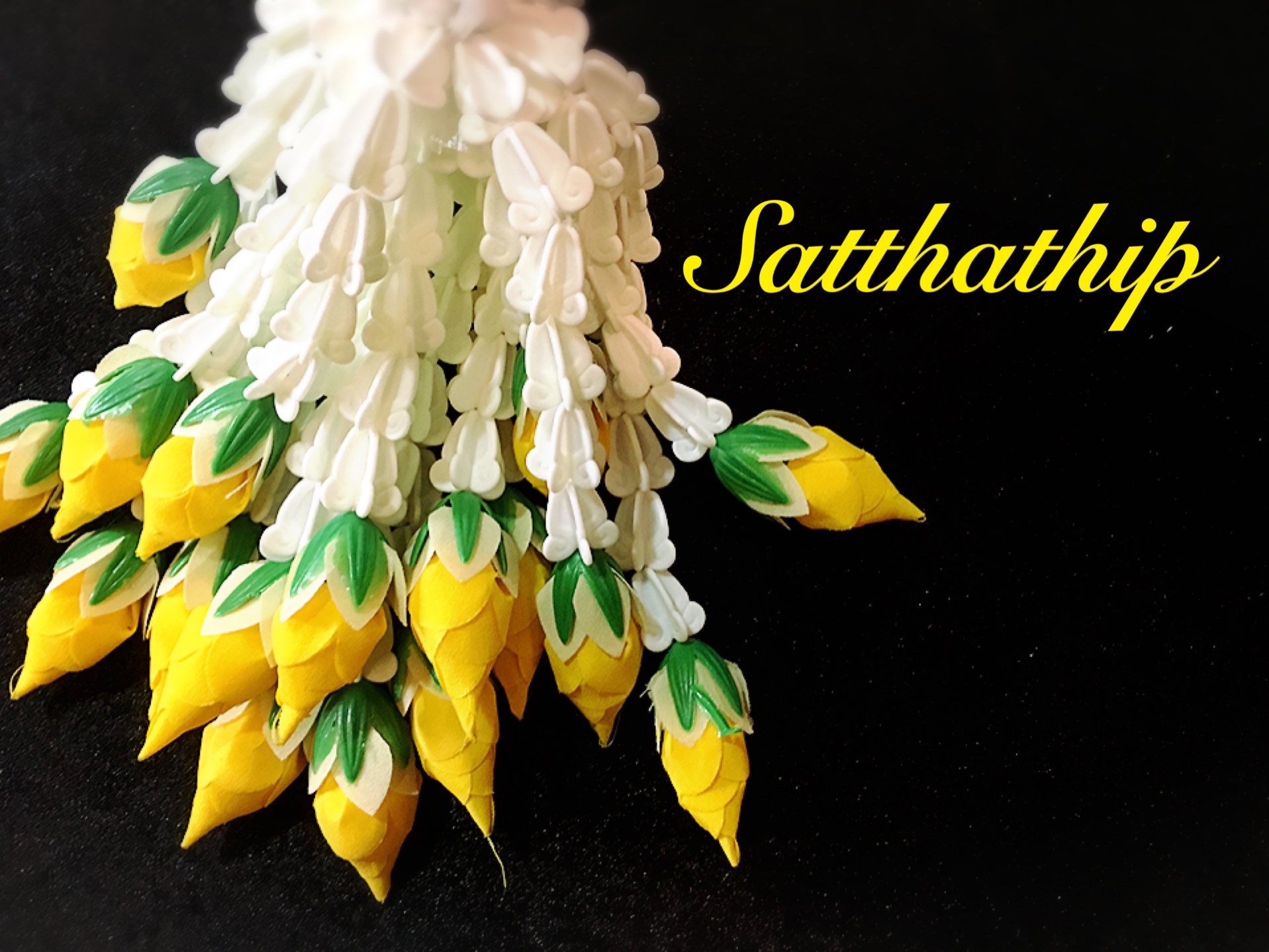 พวงมาลัยดอกพุด - พวงมาลัยดอกพุดประดิษฐ์ - พวงมาลัยประดิษฐ์