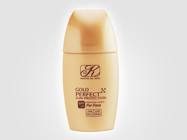 Kristine Ko-Kool Gold Perfect-Sun Protection SPF 50 PA+++ ครีมกันแดดคริสติน โคคูล โกลด์ เฟอร์เฟค ซัน โพรเทคชั่น ฟอร์เฟซ SPF 50 พีเอ+++