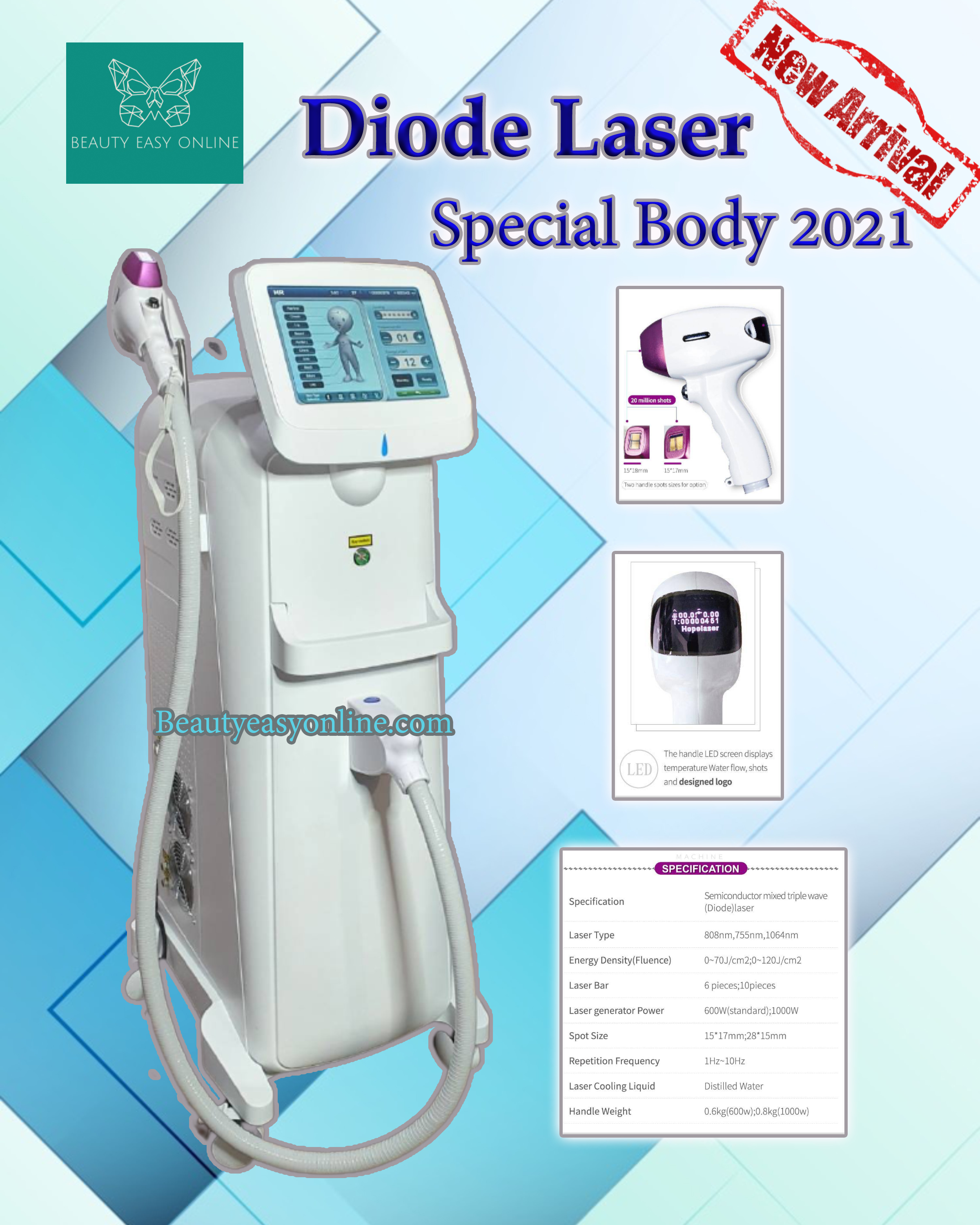 Diode Laser German เครื่องไดโอดเลเซอร์ Special body