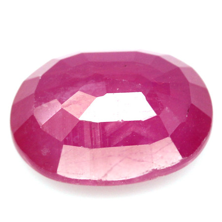 พลอยทับทิม (Ruby) 7.02 กะรัตสีชมพู