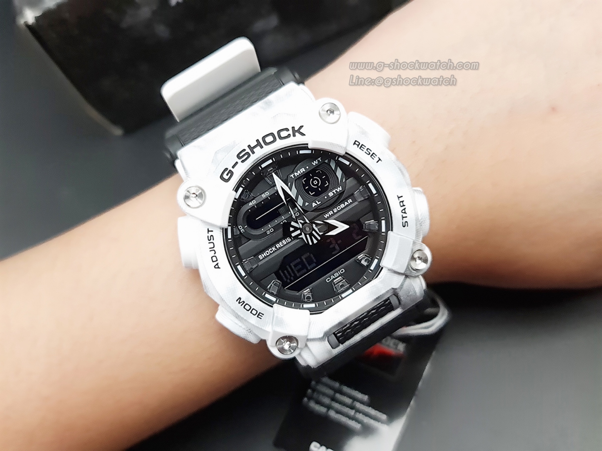 CASIO G-SHOCK นาฬิกาข้อมือ นาฬิกากันน้ำ นาฬิกาของแท้ ประกันศูนย์ CMG 1 ปี รุ่น GA-900GC-7A