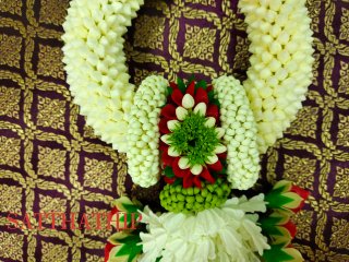 พวงมาลัยดอกพุด - พวงมาลัยดอกพุดประดิษฐ์ - พวงมาลัยประดิษฐ์