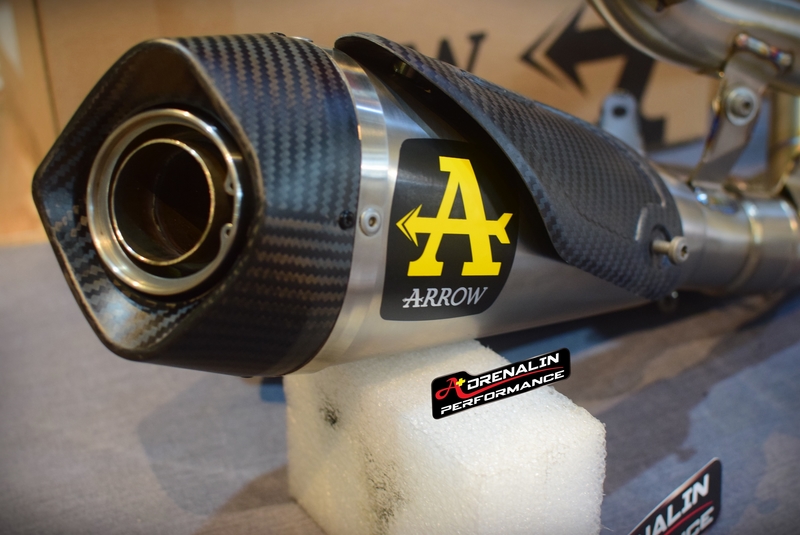 ท่อ Arrow สลิปออน สำหรับ Street fighter v4 ท่อรุ่นล่าสุด คอแสตนเลส (For Exhibition only)