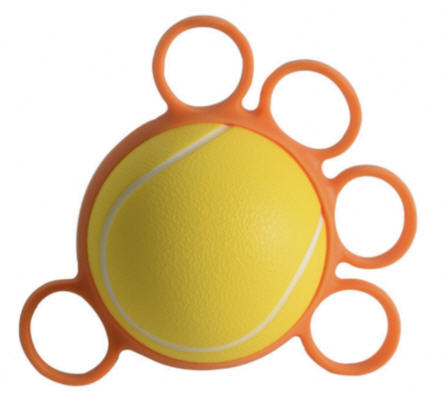 ลูกบอลบริหารมือแบบสวมนิ้ว,ลูกบอลนวดมือ,อุปกรณ์บริหารมือ,กันนิ้วล็อค,7cm,สกรีนโลโก้